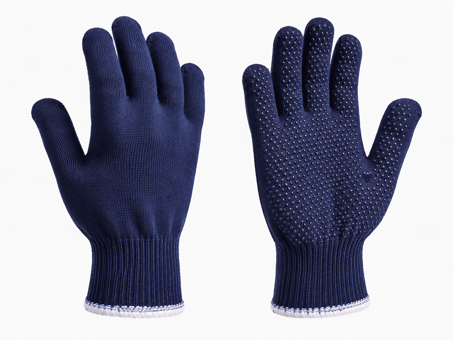 Seamless Knitted Liner Gloves with Single & Double Side PVC Dots