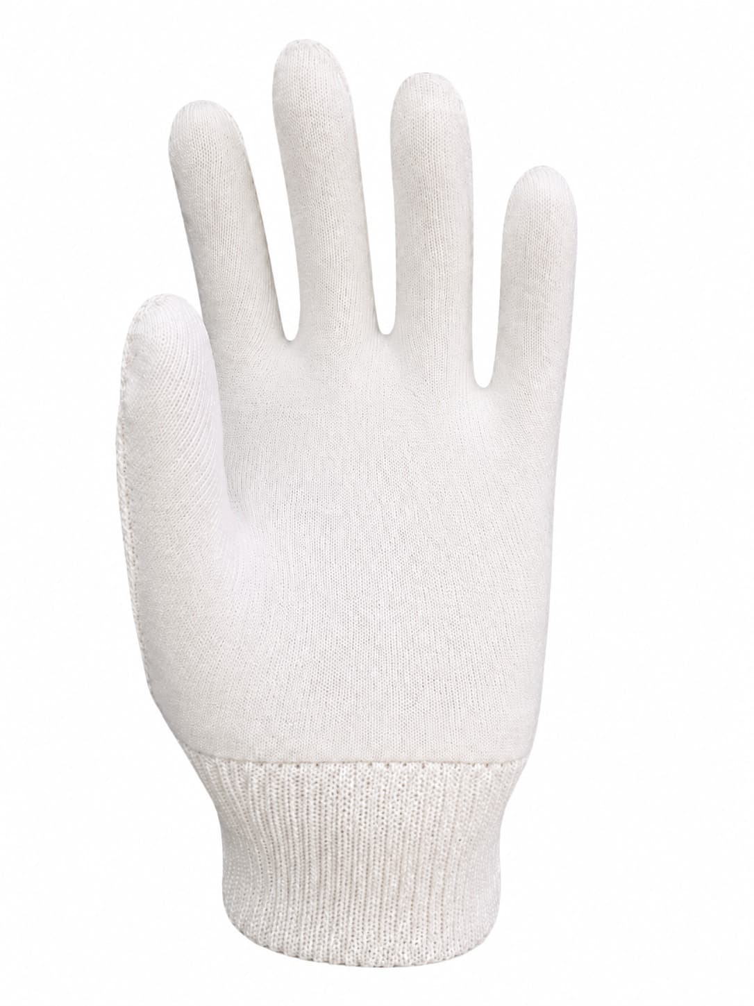 Cotton Natural Reversible Gloves with Knit Wrist