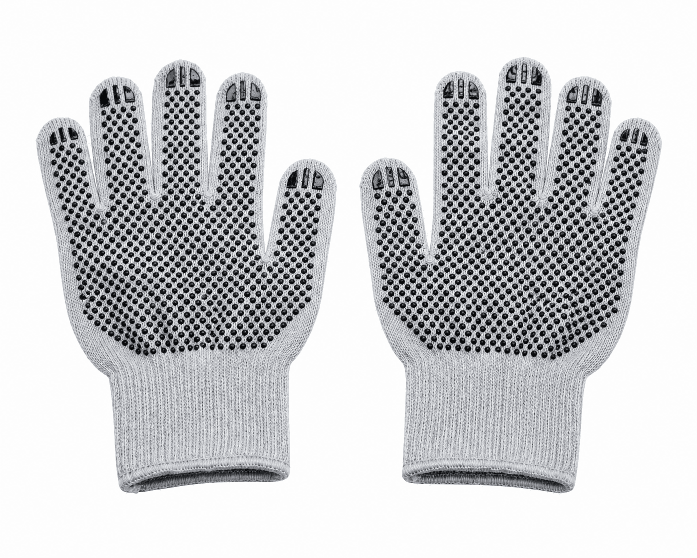 Seamless Knitted Liner Gloves with Single & Double Side PVC Dots — view 2